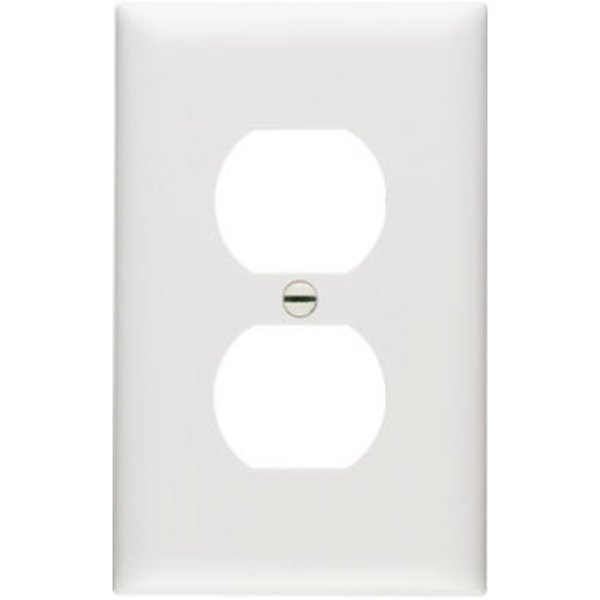 Pass & Seymour 10Pk Wht Dplx Wallplate TP8WCP10